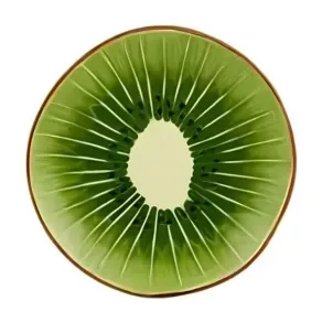 Plato Postre Tropical Fruits Kiwi Bordallo Pinheiro